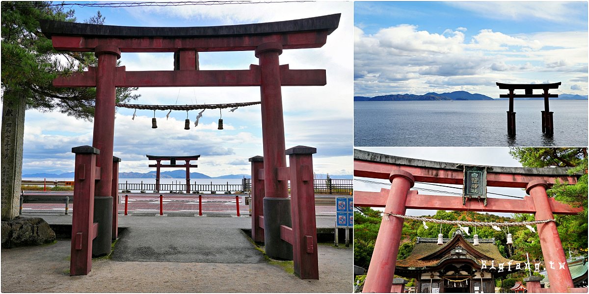 滋賀縣高島市 白鬚神社 湖中鳥居 日出