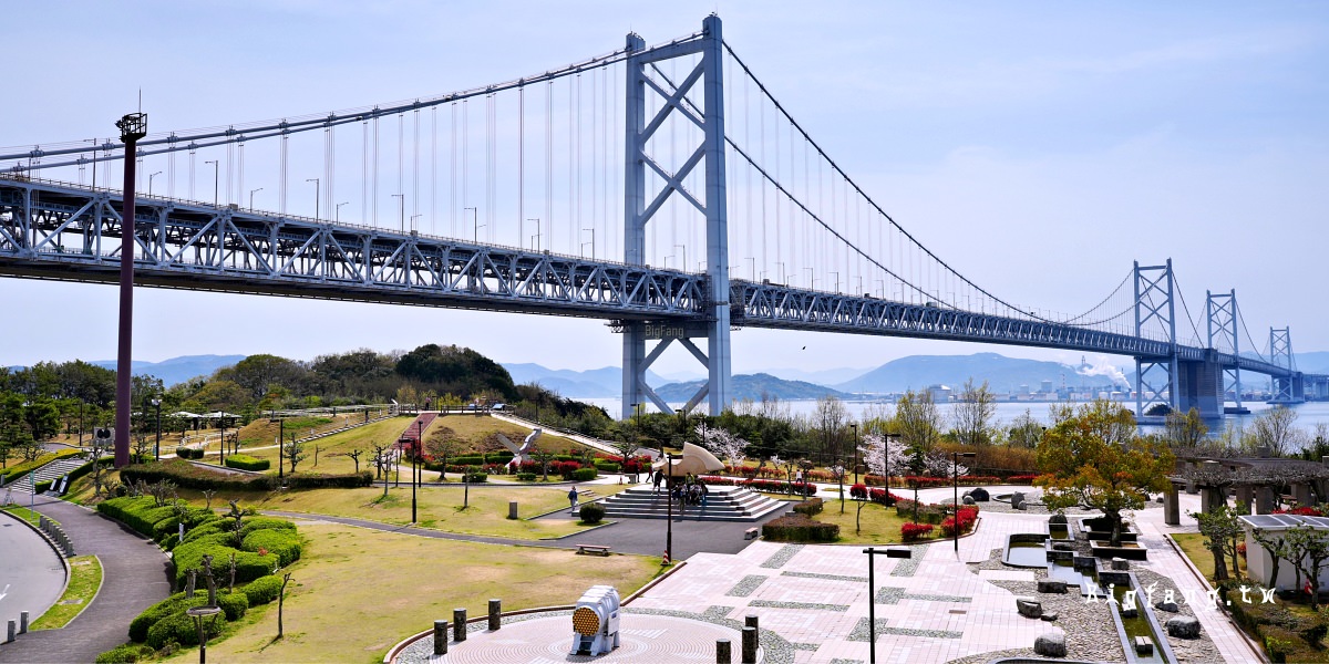 香川縣坂出市 与島PA 休息站 展望台 瀨戶大橋